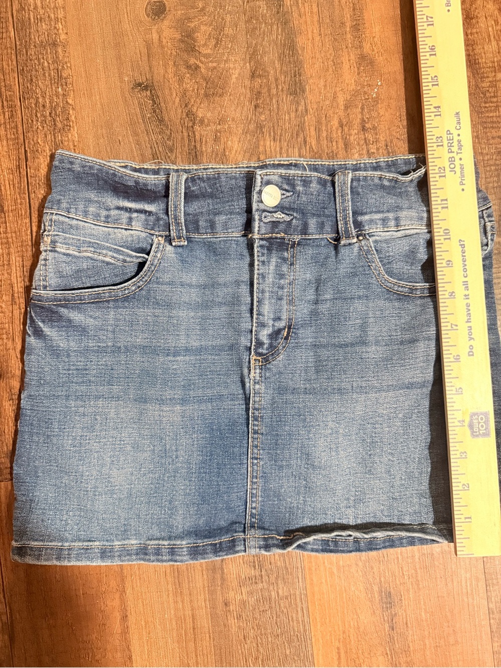 Blue Denim Mini Skirt - Women